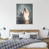 Elegantie op de Wye Canvas Afdruk (Insitu (Slaapkamer))