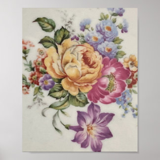 Elegantie: Porseleinen geïnspireerd Poster