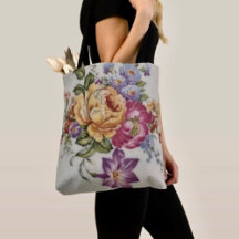 Elegantie: Porseleinen geïnspireerde Canvas tas