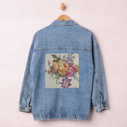 Elegantie: Porseleinen geïnspireerde Jean-jas Denim Jacket (Hangar)