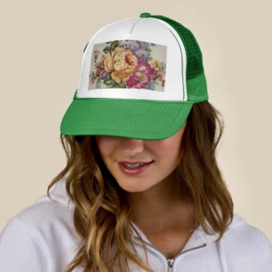 Elegantie: Porseleinen geïnspireerde Trucker Hat Pet