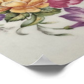 Elegantie: Poster geïnspireerd op porselein (Hoek)