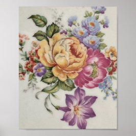 Elegantie: Poster geïnspireerd op porselein