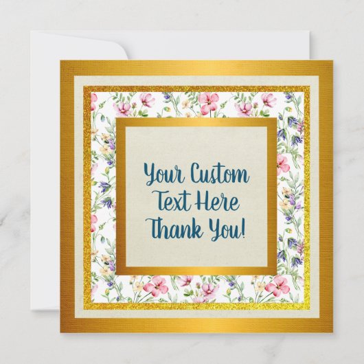 Elegantie Rozen Roze en Geel Waterverf Pastel Bedankkaart (Achterkant)