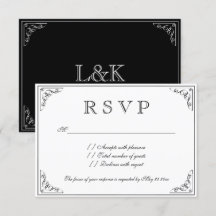  elegantie RSVP bruiloft antwoord kaarten