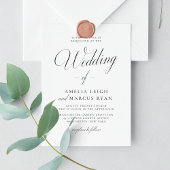  Elegantie Script bruiloft foto uitnodiging