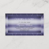 Elegantie Shimmery Blauw Stijlvol Edel met Diamant Visitekaartje (Achterkant)