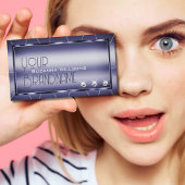 Elegantie Shimmery Blauw Stijlvol Edel met Diamant Visitekaartje