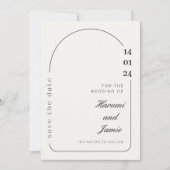 Elegantie Sla de datum op Kaart (Voorkant)