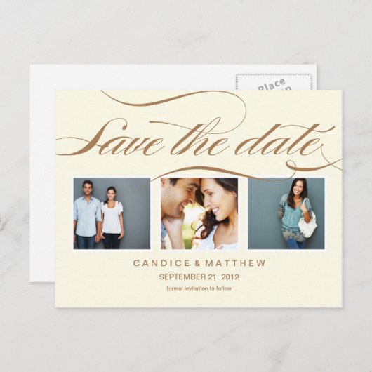 ELEGANTIE | SLA DE DATUM VAN AANKONDIGING OP (Voorkant / Achterkant)