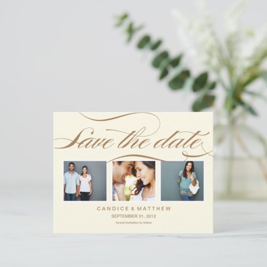 ELEGANTIE | SLA DE DATUM VAN AANKONDIGING OP (Staand voorkant)