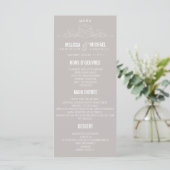  ELEGANTIE | TROUWMENU MENU (Staand voorkant)