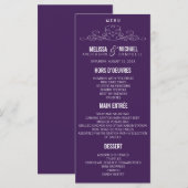  ELEGANTIE | TROUWMENU MENU (Voorkant / Achterkant)