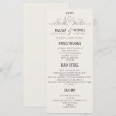 ELEGANTIE | TROUWMENU MENU (Voorkant / Achterkant)