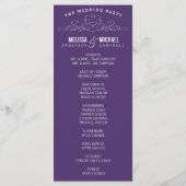 ELEGANTIE | TROUWPROGRAMMA PROGRAMMAKAART (Achterkant)