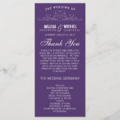 ELEGANTIE | TROUWPROGRAMMA PROGRAMMAKAART (Voorkant)