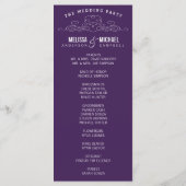  ELEGANTIE | TROUWPROGRAMMA PROGRAMMAKAART (Achterkant)