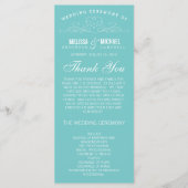 ELEGANTIE | TROUWPROGRAMMA PROGRAMMAKAART (Voorkant)