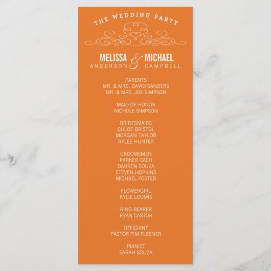  ELEGANTIE | TROUWPROGRAMMA PROGRAMMAKAART (Achterkant)