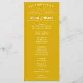 ELEGANTIE | TROUWPROGRAMMA PROGRAMMAKAART (Achterkant)