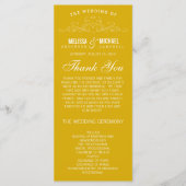 ELEGANTIE | TROUWPROGRAMMA PROGRAMMAKAART (Voorkant)