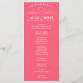 ELEGANTIE | TROUWPROGRAMMA PROGRAMMAKAART (Achterkant)