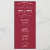  ELEGANTIE | TROUWPROGRAMMA PROGRAMMAKAART (Achterkant)