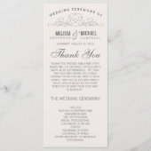 ELEGANTIE | TROUWPROGRAMMA PROGRAMMAKAART (Voorkant)