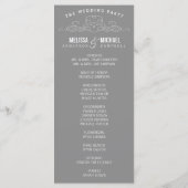  ELEGANTIE | TROUWPROGRAMMA PROGRAMMAKAART (Achterkant)