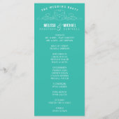 ELEGANTIE | TROUWPROGRAMMA PROGRAMMAKAART (Achterkant)