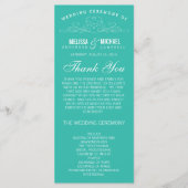 ELEGANTIE | TROUWPROGRAMMA PROGRAMMAKAART (Voorkant)