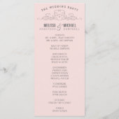 ELEGANTIE | TROUWPROGRAMMA PROGRAMMAKAART (Achterkant)