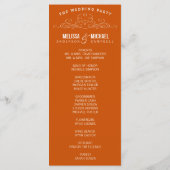 ELEGANTIE | TROUWPROGRAMMA PROGRAMMAKAART (Achterkant)