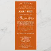 ELEGANTIE | TROUWPROGRAMMA PROGRAMMAKAART (Voorkant)