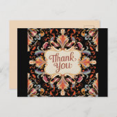  elegantie van dank u briefkaart (Voorkant / Achterkant)