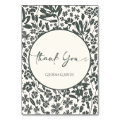 Elegantie van de natuur: donkergroene planten kaart (Voorkant)