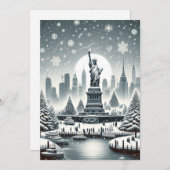 "Elegantie van de New Yorkse feestdag. Kaarten (Voorkant / Achterkant)