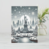 "Elegantie van de New Yorkse feestdag. Kaarten (Staand voorkant)