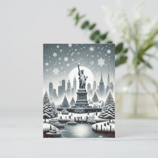 "Elegantie van de New Yorkse feestdag.  Kaarten Feestdagenkaart (Staand voorkant)