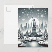 "Elegantie van de New Yorkse feestdag.  Kaarten Feestdagenkaart (Voorkant / Achterkant)