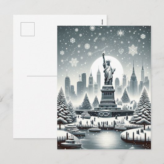 "Elegantie van de New Yorkse feestdag.  Kaarten Feestdagenkaart (Voorkant / Achterkant)