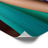 Elegantie van de Turquoise Vrouw (1) Poster (Hoek)
