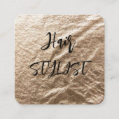 elegantie van goudfolie vierkante visitekaartje (Voorkant)