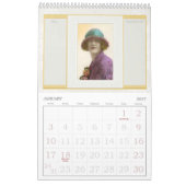 Elegantie van het verleden briefkaarten kalender (Jan 2027)