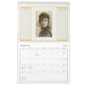 Elegantie van het verleden briefkaarten kalender (Feb 2027)