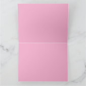 Elegantie van Roze Roos Kaart (Binnen)