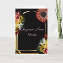 Elegantie vervaagt nooit | Luxe zwart bloemmotief
