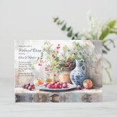 Elegantie voor het dinerfeest kaart (Staand voorkant)