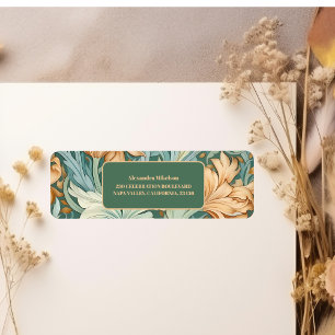 Elegantie William Morris Floral Bridal Etiket