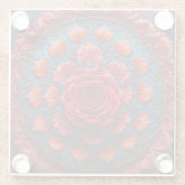 Elegantiecirkel Glazen Onderzetter (Achterkant)